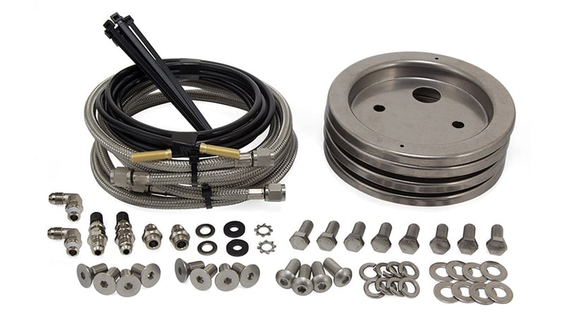 air lift loadlifter 5000 ultimate plus complete stainless steel air lines upgrade kit (inc 4 plates) 52301