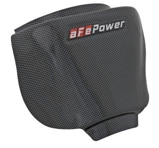 afe magnumforce intake rain shield 15-16 dodge challenger srt hellcat 6.2l v8 (sc) - carbon finish 54-12808-c