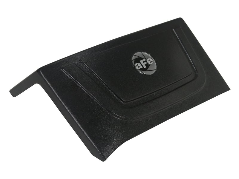 afe magnumforce intake system cover, black, 2015 ford f-150 ecoboost v6 2.7l/3.5l (tt) 54-32648-b