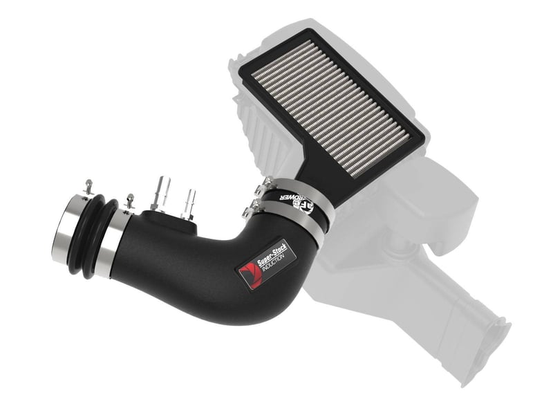 afe super stock induction system pro dry s media 15-17 ford mustang v6-3.7l 55-10007d
