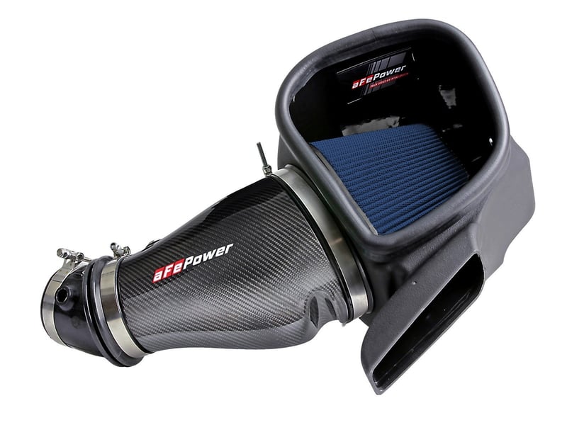 afe track series carbon fiber pro 5r ais - 2018 jeep grand cherokee trackhawk (wk2) v8-6.2l(sc) 57-10002r