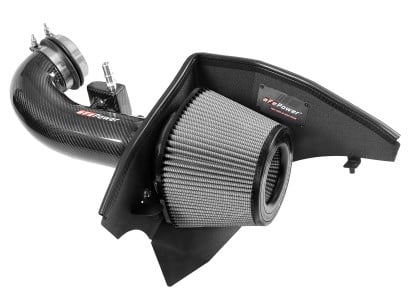 afe track series carbon fiber pro dry s ais - 16-19 chevrolet camaro ss v8-6.2l 57-10005d
