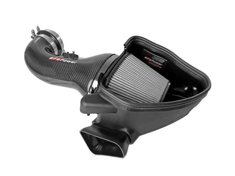 afe 17-12 chevrolet camaro zl1 (6.2l-v8) track series carbon fiber cai system w/ pro-dry s filters 57-10018d