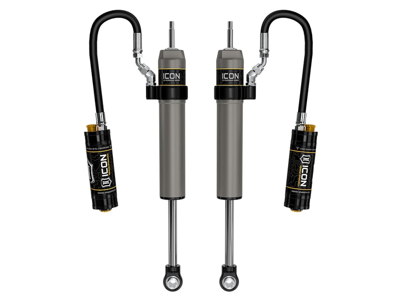 icon 2022-2023 toyota land cruiser 300 series, 0-2" lift, rear, 2.5 vs remote reservoir cdcv shocks, pair 57827cp
