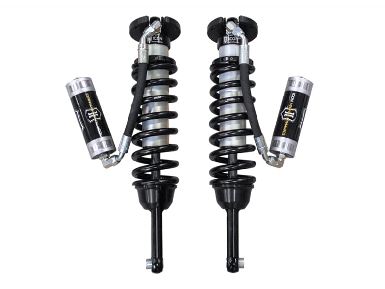 icon 2010-2024 toyota 4runner/2010-2014 toyota fj cruiser/2010-2023 lexus gx, v.s. 2.5 series extended travel coilover kit, remote reservoir, 700 lbs/in coils 58747-700