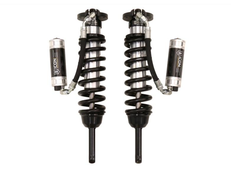 icon 2010-2024 toyota 4runner/2010-2014 fj cruiser/2010-2023 lexus gx460, 0-3.5" lift, v.s. 2.5 series extended travel coilover kit, remote reservoir w/ cdcv 58747c