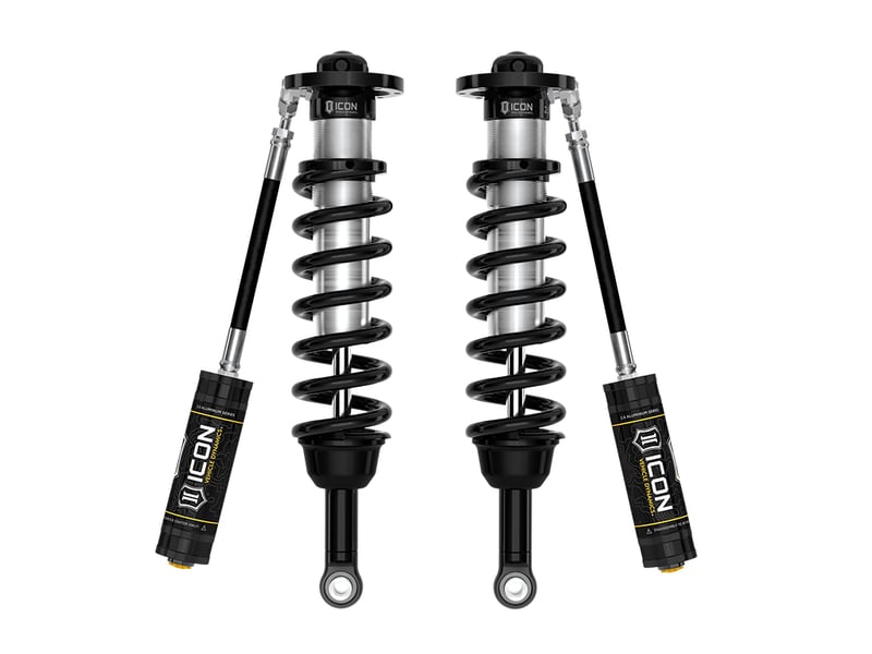 icon 2022-2024 toyota tundra, 5-6" lift, front, v.s. 2.5 series coilover kit, remote reservoir, pair 58771