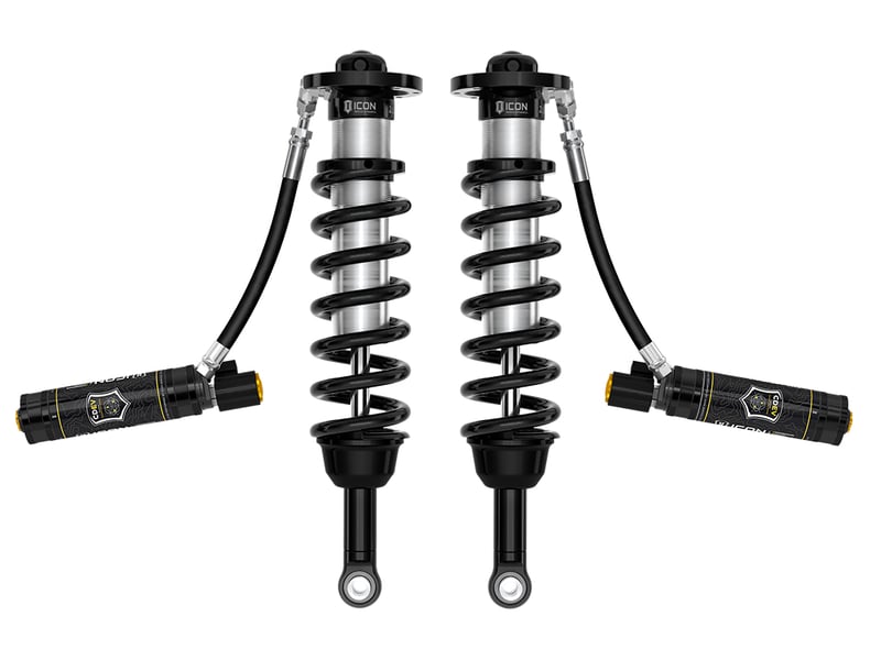 icon 2023-2025 sequoia trd pro, 1-2.5" lift, front, v.s. 2.5 series front coilover kit, remote reservoir w/ cdev, pair 58772e