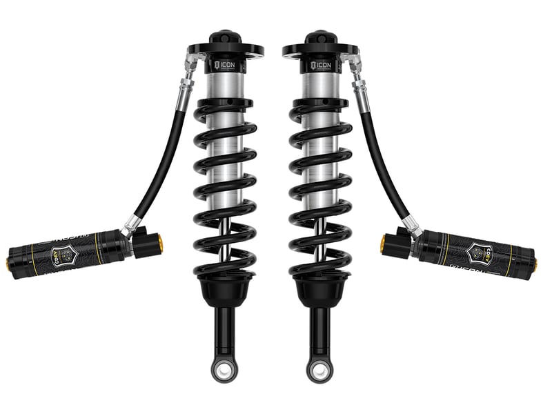 icon 2024 toyota land cruiser 250 series, 1.25-3" lift, front, v.s. 2.5 series coilover kit, remote reservoir w/ cdev, pair 58791e