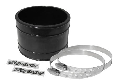 afe magnum force cold air intake system spare parts kit (4in id x 3in l) straight coupler - black 59-00011