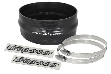 afe magnum force cai univ. silicone coupling kit (6-1/4in. id / 2-3/4in. l) straight w/hump - black 59-00053