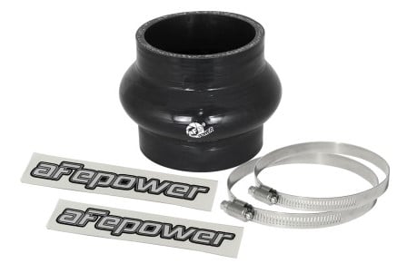 afe magnum force cai univ. silicone coupling kit (2.75in. id / 3in. l) straight coupler w/hump - blk 59-00054