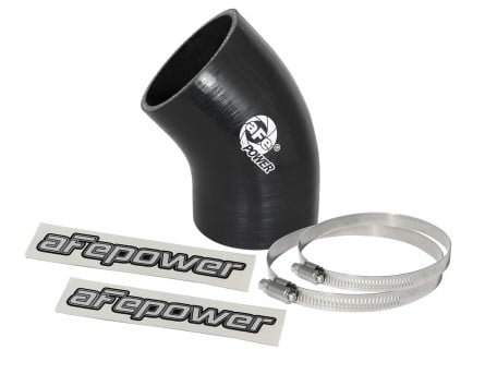 afe magnum force cai univ. silicone coupling kit (3in. id / 6in. l / 45-deg.) elbow coupler - black 59-00055