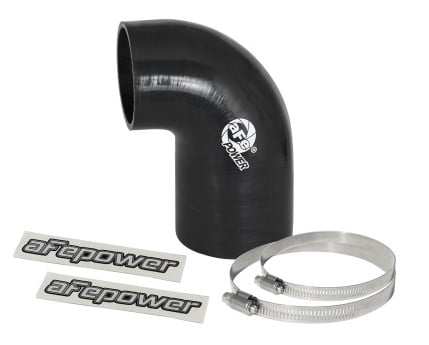 afe magnum force cai univ. silicone coupling kit (3in. id to 2.5in. id) 90 deg. elbow reducer - blk 59-00058