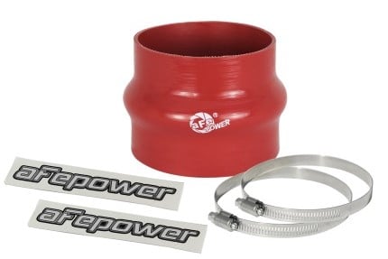 afe magnum force cai univ. silicone coupling kit (3.75in. id to 3.5in. id) straight reducer - red 59-00061