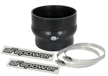 afe magnum force cai silicone coupling kit (4in. id to 3.5in. id) 2.75in l straight reducer - black 59-00077