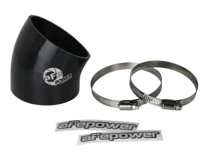 afe magnumforce air intake system spare parts kit 3-1/2in id x 30 deg. silicone elbow coupler -black 59-00122
