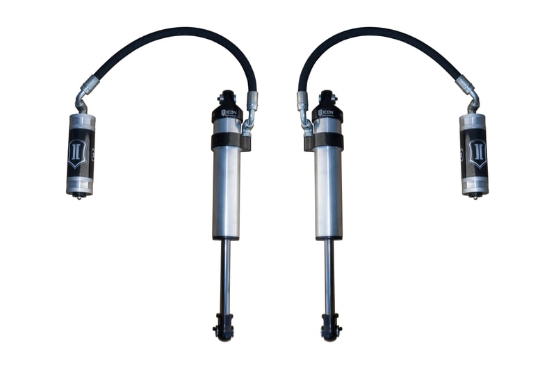 icon 2003-2024 toyota 4runner/2005-2023 toyota tacoma/2007-2014 toyota fj cruiser, front, 2.5 vs long travel remote reservoir, secondary shocks, pair 59703p-cb