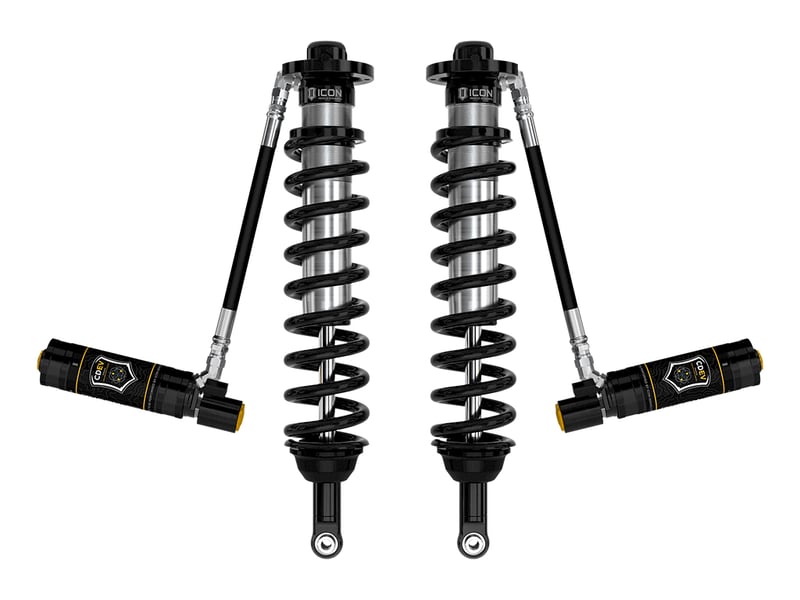 icon 2005-2023 toyota tacoma/2010-2024 toyota 4runner, 2.5 vs remote reservoir w/ cdev, long travel coilover kit 59730e-cb