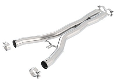 borla 2014 chevy corvette stingray x-pipes (smog legal cut and clamp) 60548