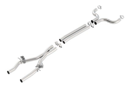 borla 2016 camaro ss 6.2l v8 x-pipe w/ mid pipes w/ afm valves 60610