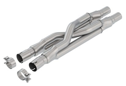 borla 15-18 ford mustang gt 5.0l at/mt rwd 2.5in resonator delete x-pipe 60662