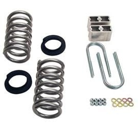 belltech lowering kit w/o shocks 82-04 s10 / s15 - std cab pickup only (4 & 6 cyl.) & 83-97 s10 blazer / jimmy (4 & 6 cyl.) & 96-03 isuzu hombre (4 & 6cyl.) 614