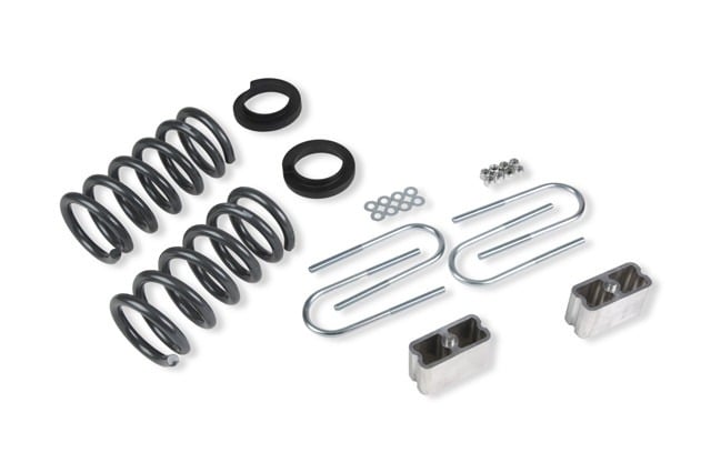 belltech lowering kit w/o shocks 94-04 chevrolet s10/s15 pickup 6 cyl. (std cab) & 95-97 chevrolet blazer/jimmy 6 cyl. & 96-03 isuzu hombre (6cyl.) 650