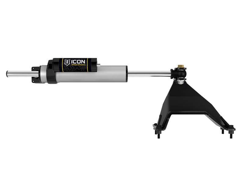 icon 2005-2024 ford f-450/f-550 super duty, 2.5 piggyback centerline steering stabilizer kit 65054