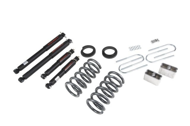 belltech lowering kit with nd2 shocks 94-04 chevrolet s10/s15 pickup 6 cyl. (std cab) & 95-97 chevrolet blazer/jimmy 6 cyl. & 96-03 isuzu hombre (6cyl.) 650nd