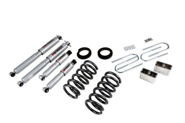 belltech lowering kit with sp shocks 94-04 chevrolet s10/s15 pickup 6 cyl. (std cab) & 95-97 chevrolet blazer/jimmy 6 cyl. & 96-03 isuzu hombre (6cyl.) 650sp