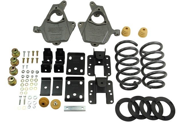 belltech lowering kit w/o shocks 07-13 silverado/sierra 1500 2wd (ext cab/crew cab) 652
