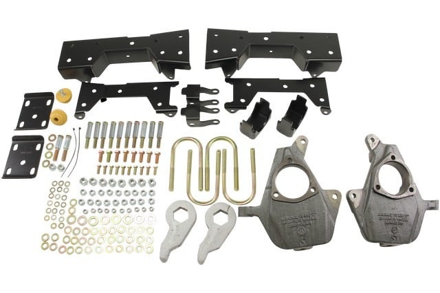 belltech lowering kit w/o shocks 05-06 silverado/sierra 1500 2wd & 2007 classic silverado/sierra 1500 2wd 657