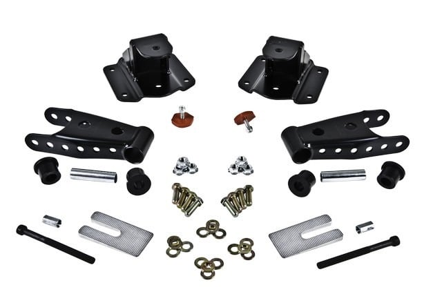 belltech shackle and hanger kit 94-99 dodge ram 2500 4inch 6594