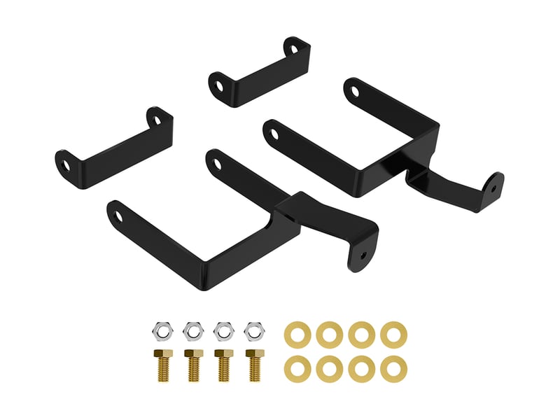 icon 2023-2024 ford super duty, onboard scales sensor bracket kit for icon radius arms, 4.5" lift 66204