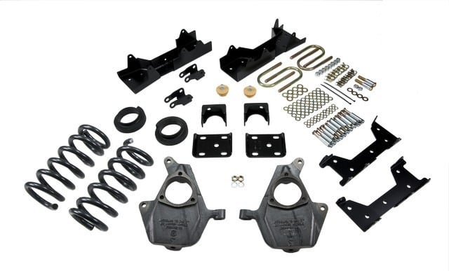 belltech lowering kit w/o shocks 99-00 silverado / sierra 1500 2wd (std cab / short bed) 665
