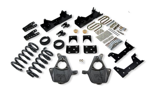 belltech lowering kit w/o shocks 99-00 silverado / sierra 1500 2wd (std cab / short bed) 669