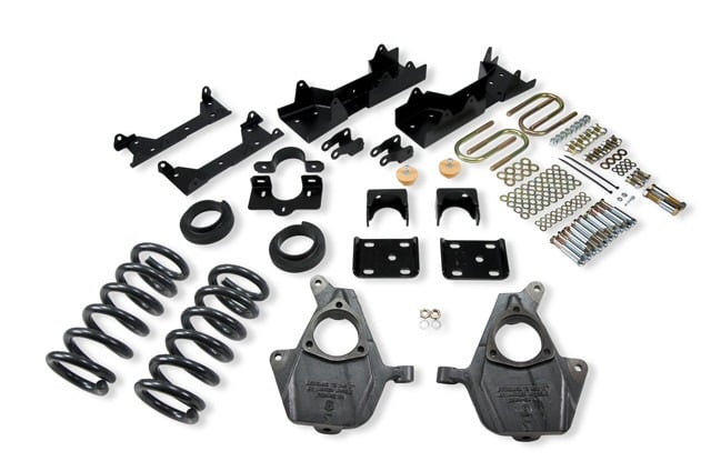 belltech lowering kit w/o shocks 01-06 silverado/sierra 1500 2wd (ext cab) & 2007 classic silverado/sierra 1500 2wd (ext cab) 671
