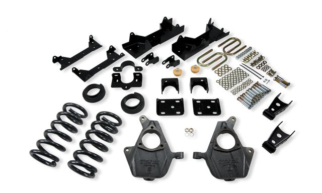 belltech lowering kit w/o shocks 01-06 silverado/sierra 1500 2wd (ext cab) & 2007 classic silverado/sierra 1500 2wd (ext cab) 672