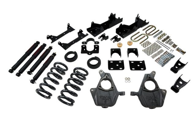 belltech lowering kit with nd2 shocks 01-06 silverado/sierra 1500 2wd (ext cab) & 2007 classic silverado/sierra 1500 2wd (ext cab) 672nd