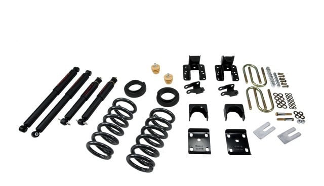 belltech lowering kit with nd2 shocks 04-06 silverado/sierra 1500 2wd (crew cab 4dr) & 2007 silverado/sierra 1500 2wd (crew cab 4dr) 673nd