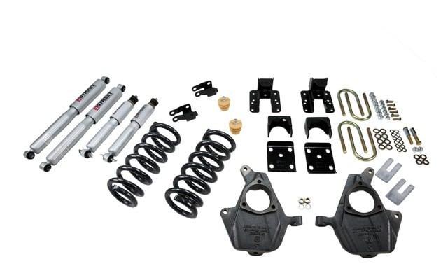 belltech lowering kit with sp shocks 04-06 silverado/sierra 1500 2wd (crew cab 4dr) & 2007 silverado/sierra 1500 2wd (crew cab 4dr) 674sp