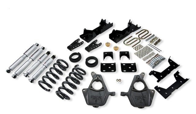 belltech lowering kit with sp shocks 04-06 silverado/sierra 1500 2wd (crew cab 4dr) & 2007 silverado/sierra 1500 2wd (crew cab 4dr) 676sp