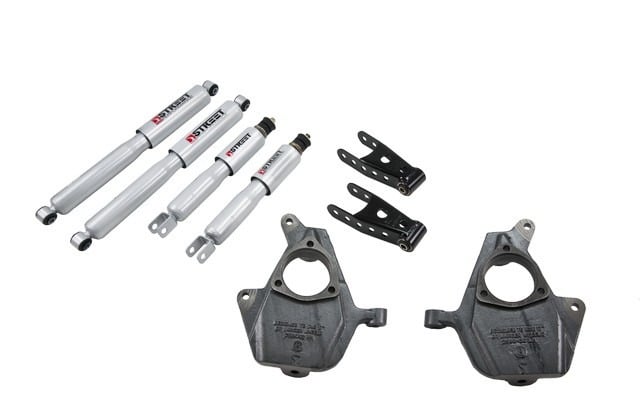 belltech lowering kit with sp shocks 99-06 silverado / sierra 1500 4wd / denali & 03-07 chevrolet silverado ss / 2001 sierra c3 678sp