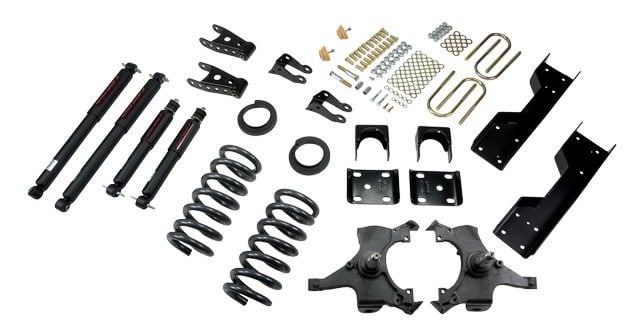 belltech lowering kit with nd2 shocks 92-98 chevrolet silverado/sierra c1500 (std cab) 689nd