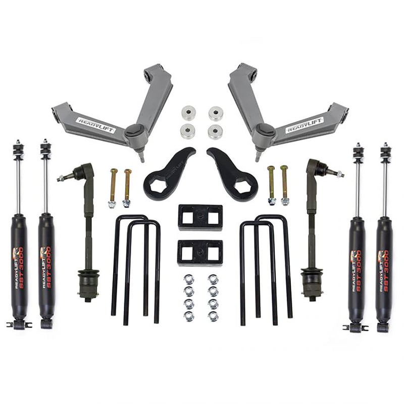 readylift 3.5'' front 1'' rear sst lift kit w/ sst3000 shocks 2011-2019 chevrolet/gmc 2500hd 69-3513