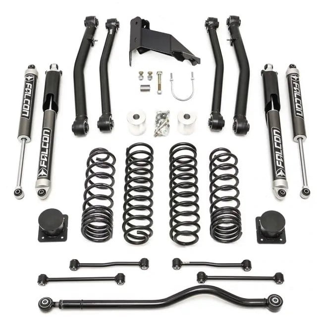readylift 2020-2022 jeep jt gladiator terrain flex max 4-arm kit w/falcon 2.1 shocks 69-6042
