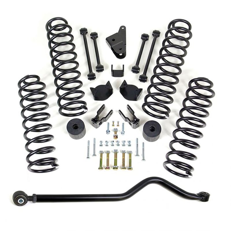 readylift 4" coil spring lift kit w/ adjustable track bar 2007-2018 jeep jk wrangler 4wd 69-6402