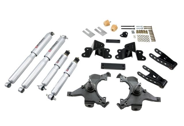 belltech lowering kit with sp shocks 88-98 chevrolet silverado/sierra c1500 (ext cab) 690sp