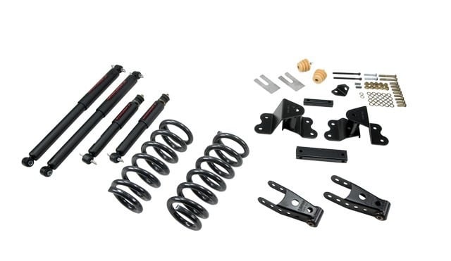 belltech lowering kit with nd2 shocks 88-98 chevrolet silverado/sierra c1500 (ext cab) 691nd